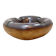 Longchamp mid-century ashtray in glazed ceramic and leather - France 1950s
