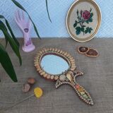 Hand or hanging mirror kitsch shells