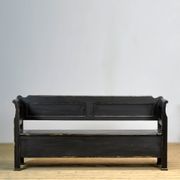 Antique pine drop-top bench, 1900s