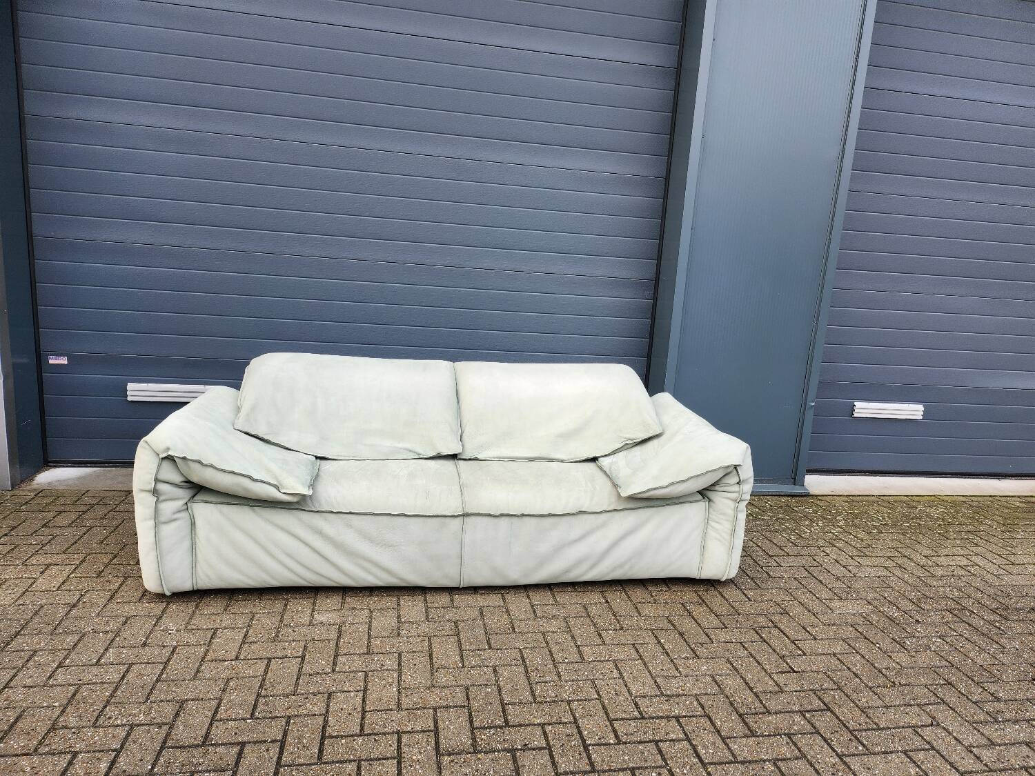 Baxter - Casablanca sofa in Nabuk Sage by Paola Navone