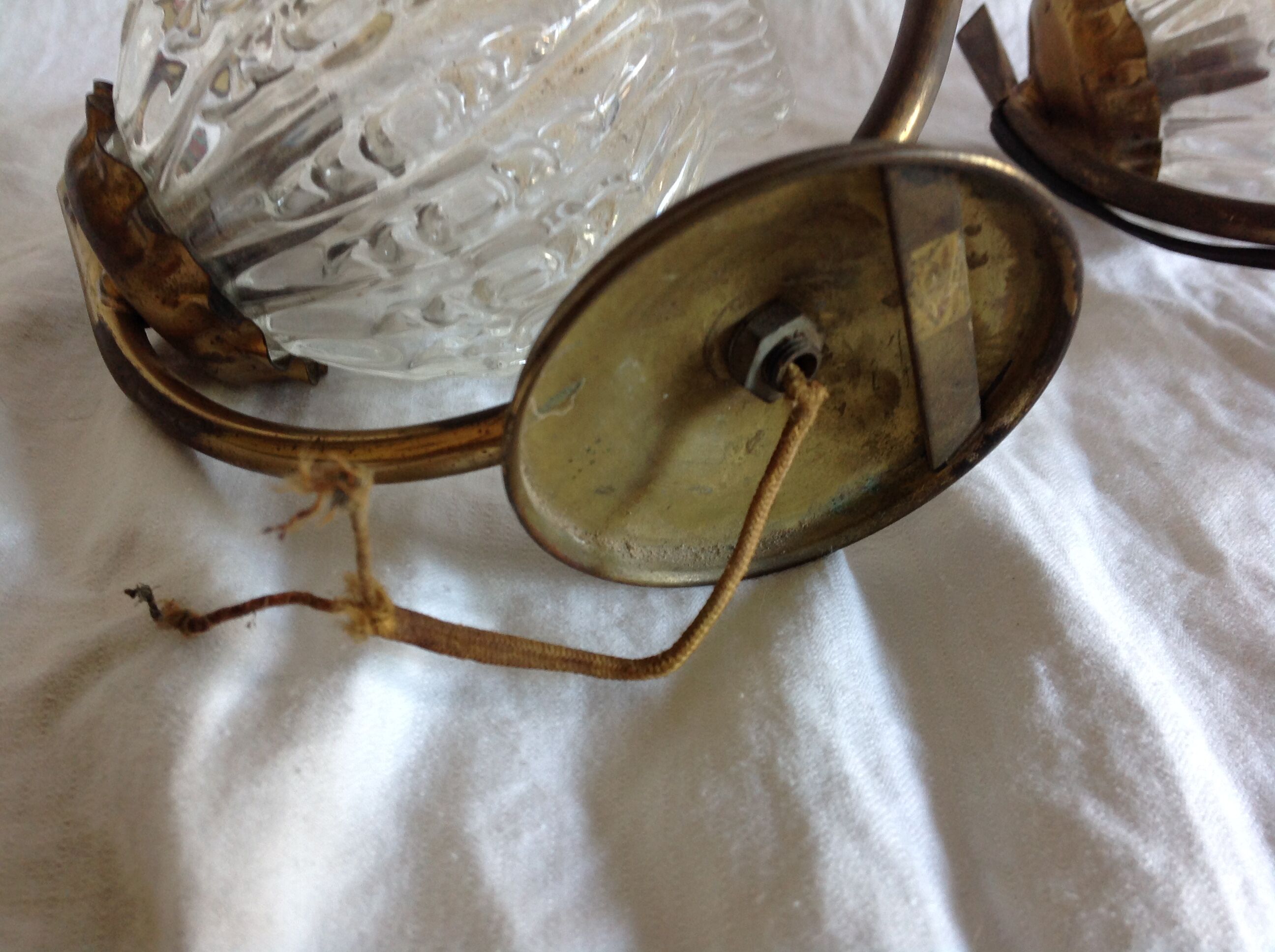 Paire d'appliques vintage