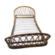 Rattan basket bed of the years 60