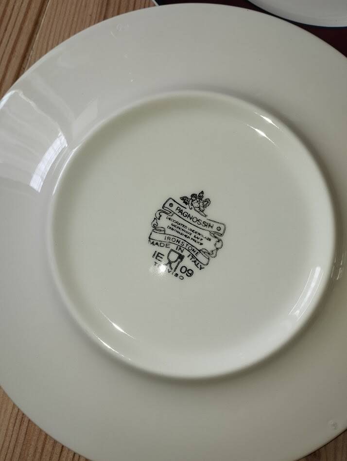 Vintage Pagnossin Ironstone Set, Italy (6 pieces)