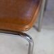 8 vintage tubular chrome and skai chairs, 1970