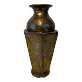 Old brass vase