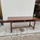 19th century solid walnut Burgundy farmhouse table with two drawers - 1m82