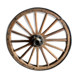 Wheel of wooden and cast iron cart