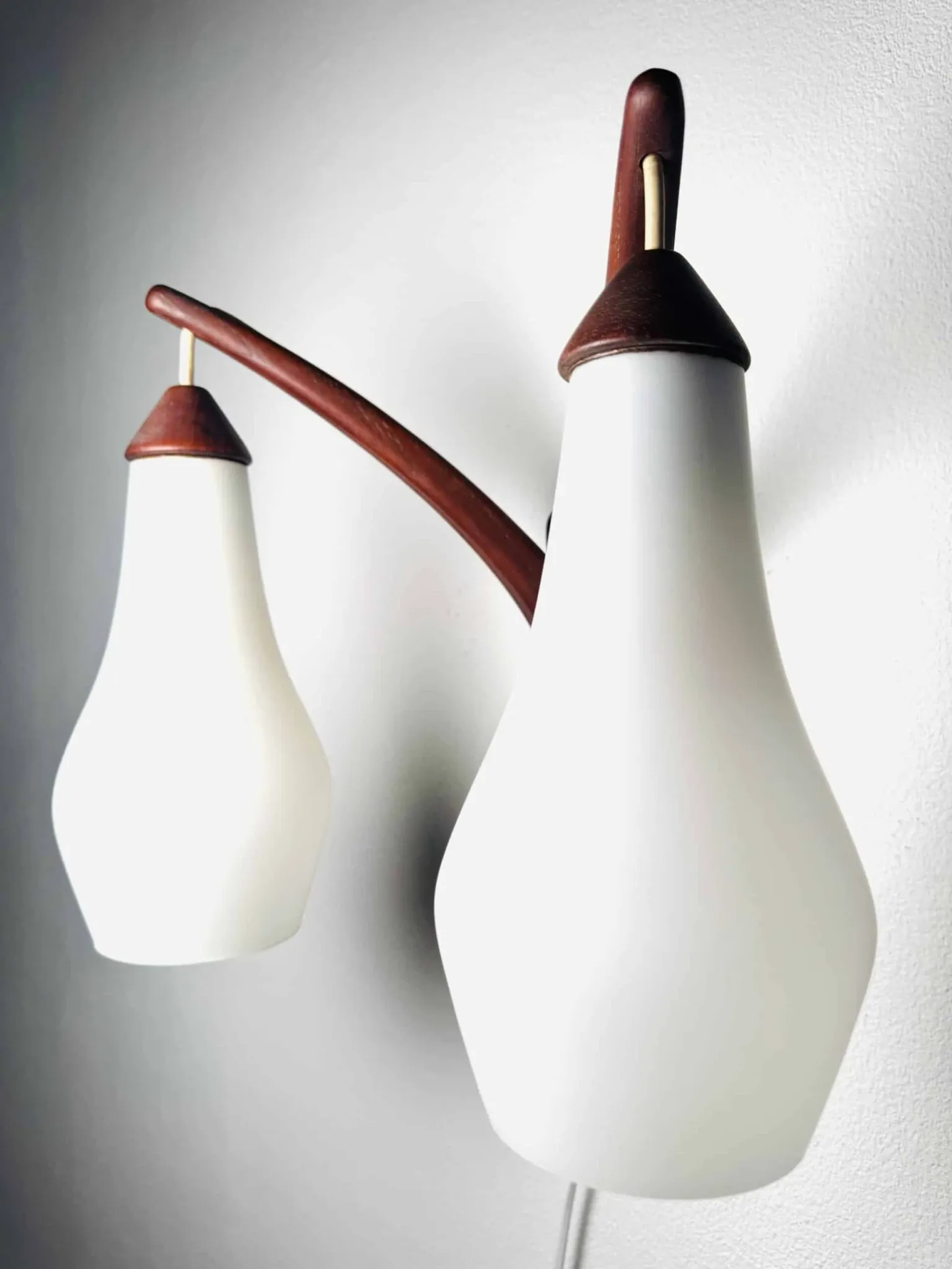 Double-Arm Wall Lamp By Uno & Östen Kristiansson For Luxus, Sweden, 1960S