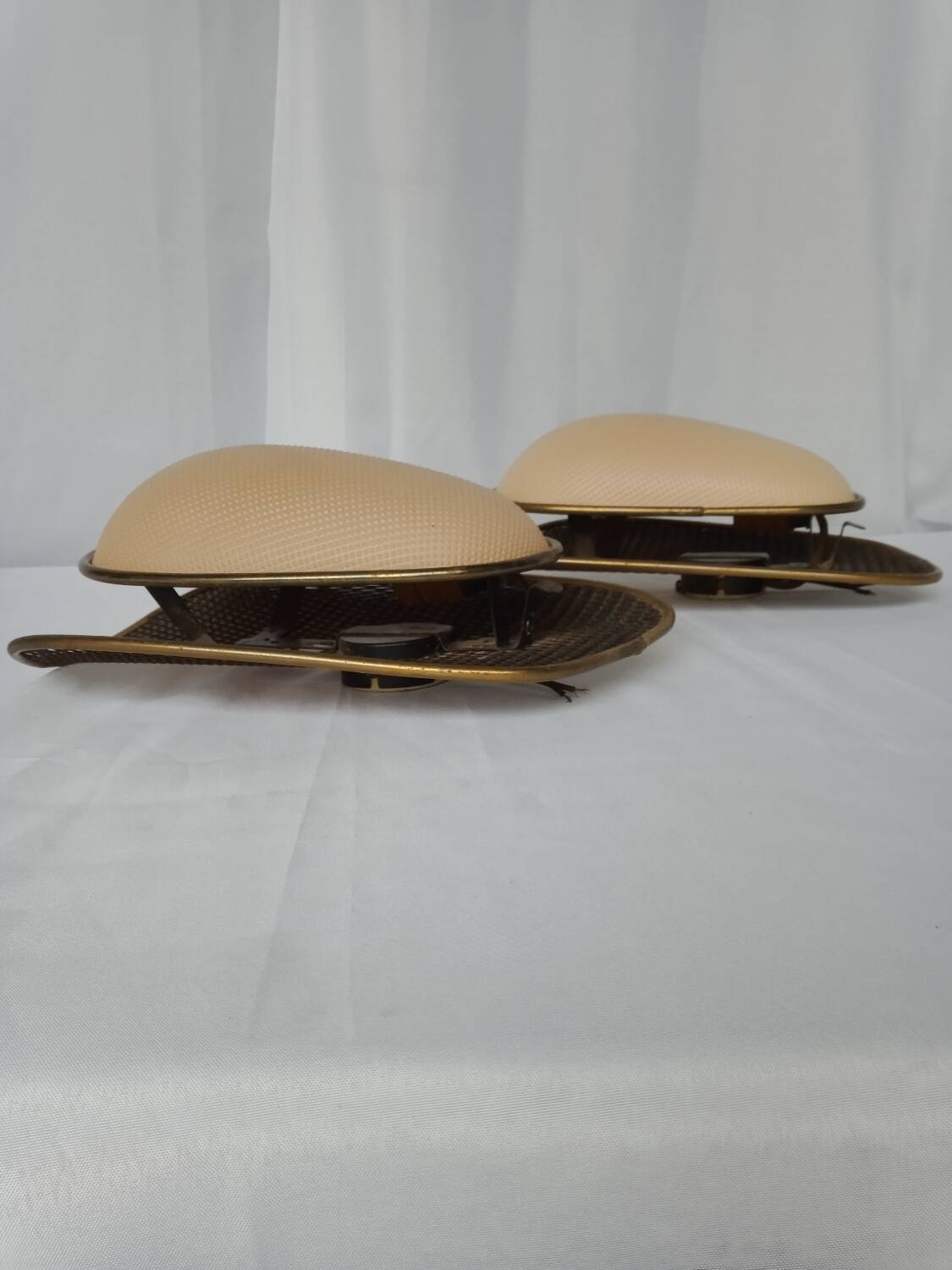 50s wall lights in expanded metal