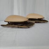 50s wall lights in expanded metal