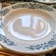 6 soup plates, iron earth, Longchamp, mid-20th century
