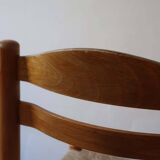 Pair of rustic straw chairs