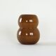 Caramel glass vase, Danish design, 1960s, made in Denmark