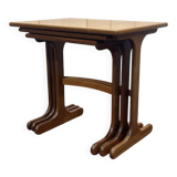 Set of 3 nesting tables GPLAN in teak from the 1970s.