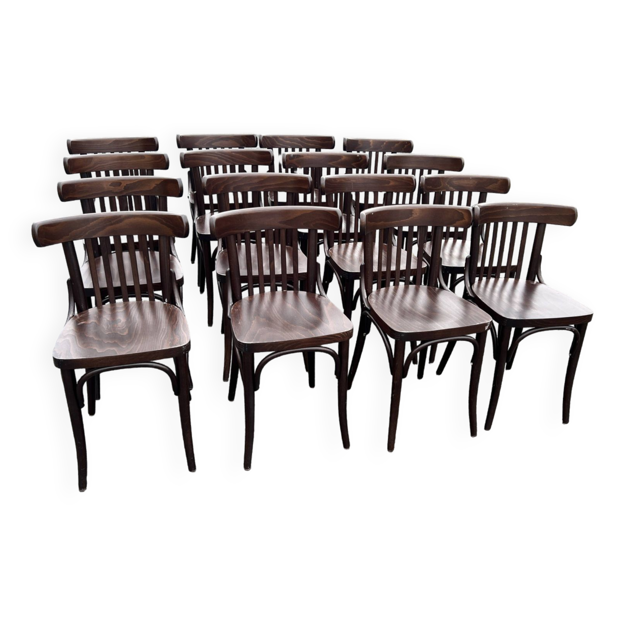 Set of 16 bistro chairs