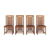 4 chaises par Franck Lloyd Wright pour Cassina 1992