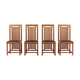 4 chaises par Franck Lloyd Wright pour Cassina 1992