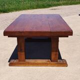121 cm vintage solid wood rustic farmhouse coffee table