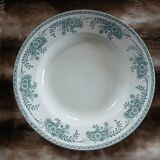 10 antique deep plates in ironstone