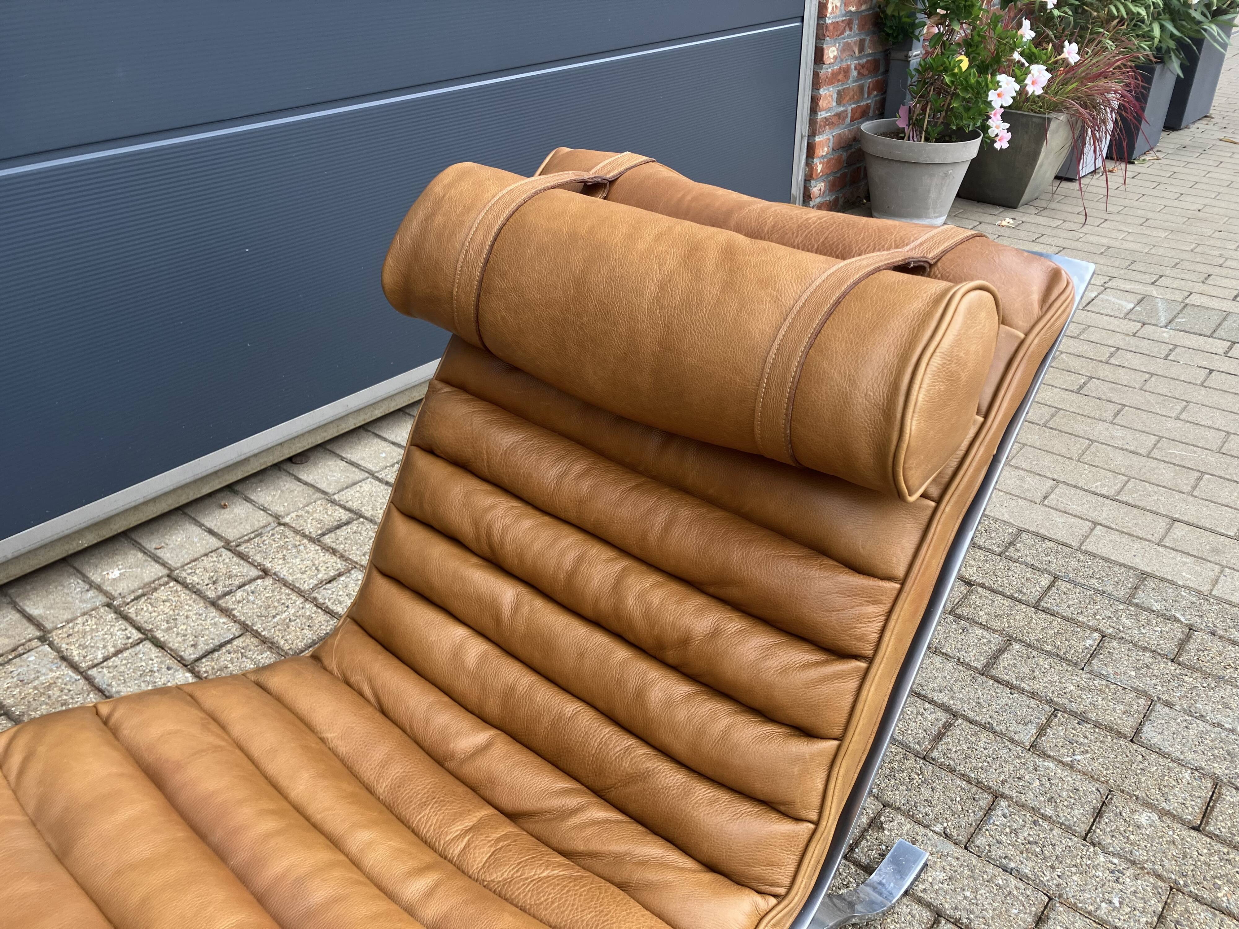 Arne norell ari lounge chair, camel cognac leather nieuwstaat!