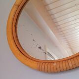 Rattan mirror 60s