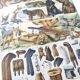 Lot deux Planches lithographies sur les fourrures animaux de la jungle 1900