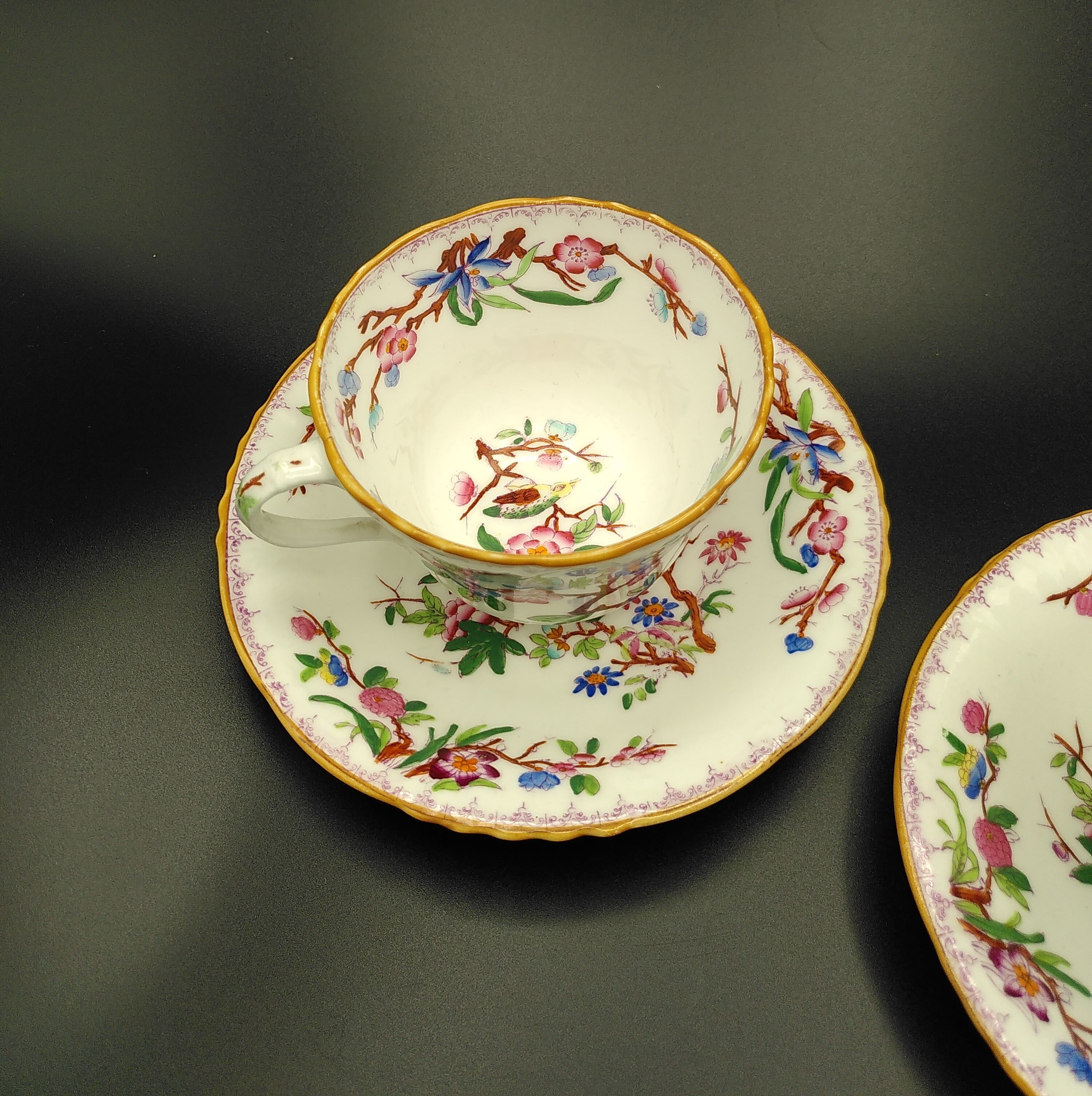 Minton & Boyle Teacups circa 1836-1841