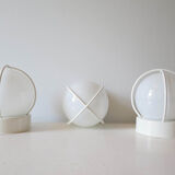 Lot of three globe wall sconces