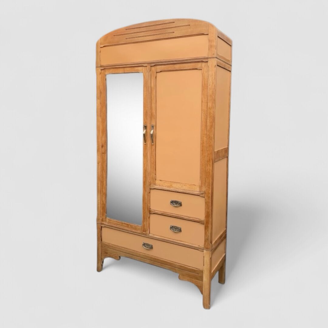 1920s Parisian Art Deco hotel wardrobe, removable