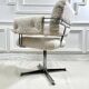 Vintage armchair in faux sheep's fur