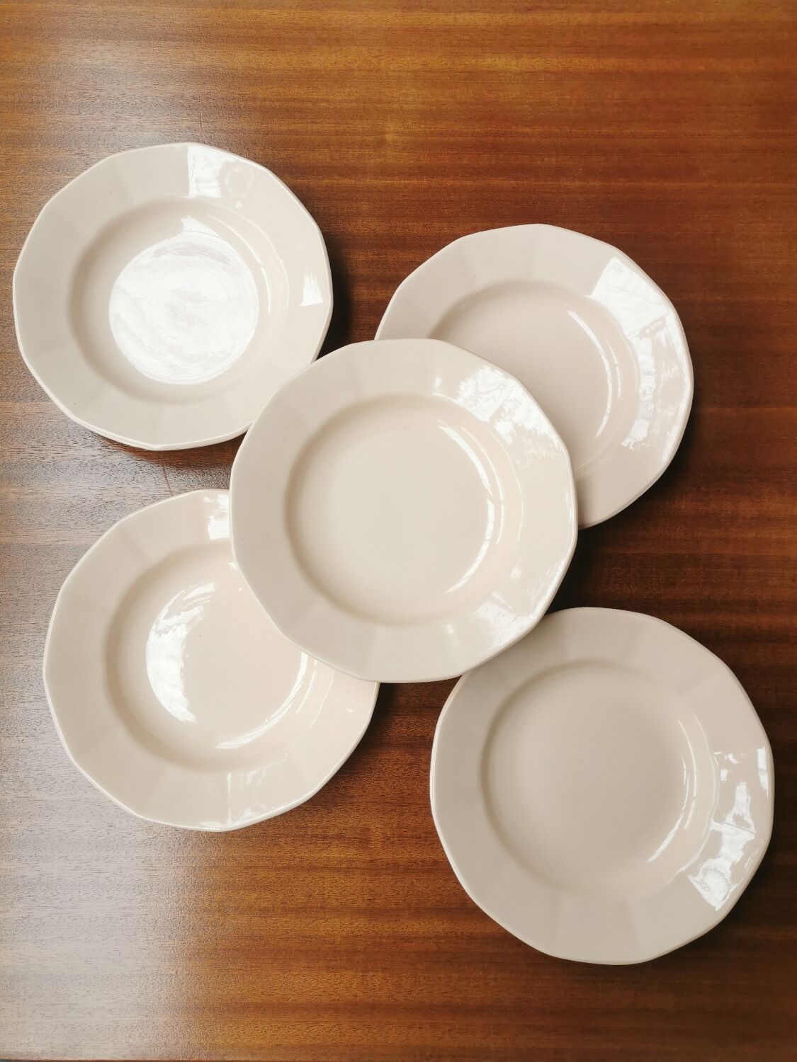 Service de 5 assiettes creuses Digoin