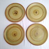 4 flat sandstone plates