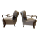 Ensemble de 2 fauteuils vintage