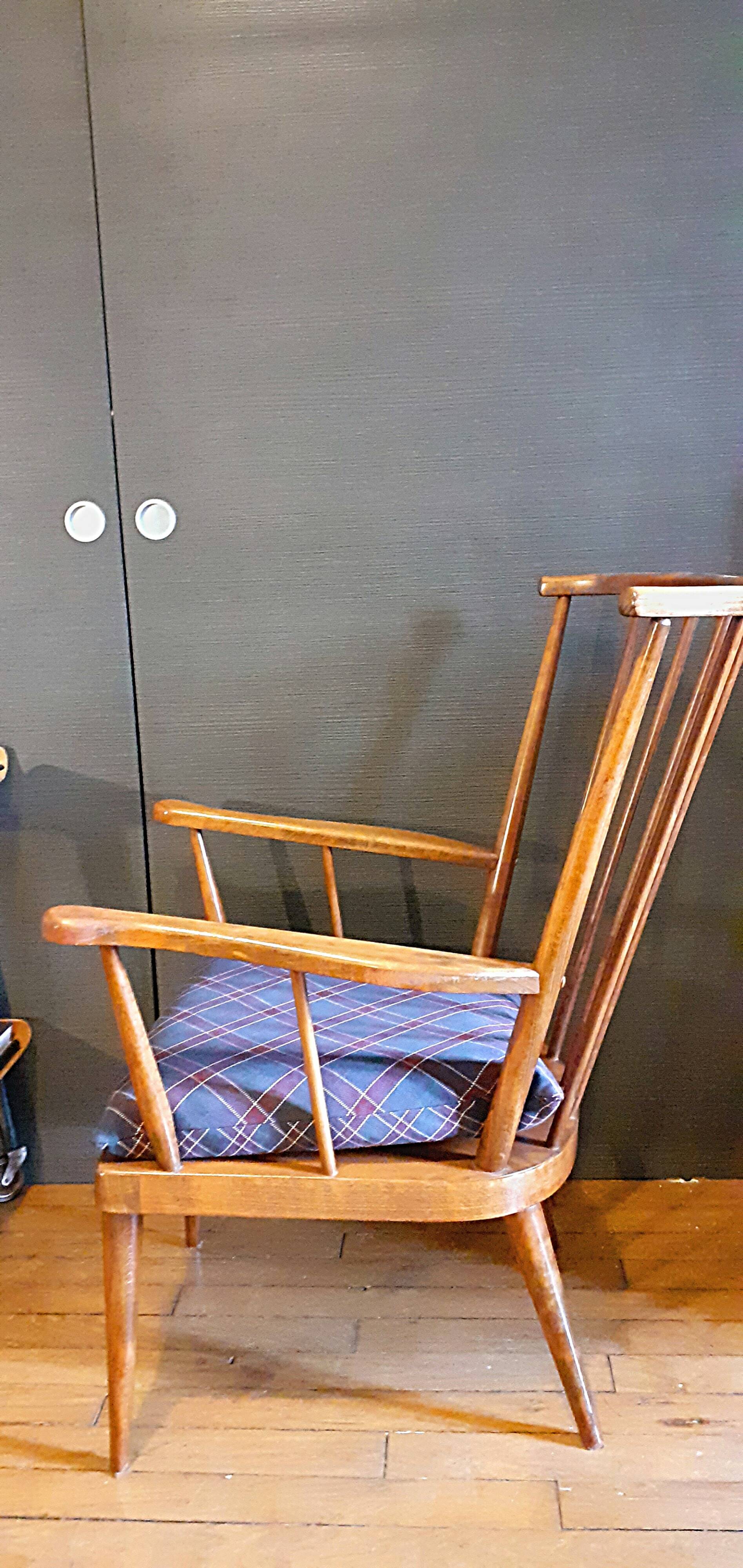 Baumann Belvoir fan armchair from the 60s