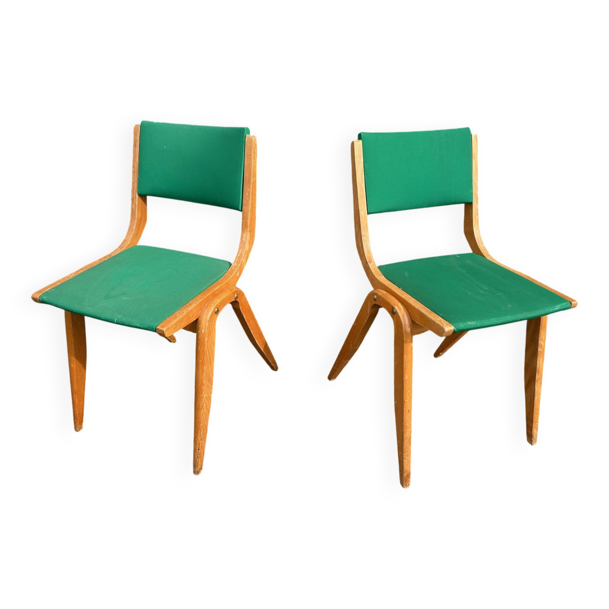 Deux chaises Boomerang