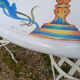 Garden furniture. Wrought iron and ceramic. Italian handcrafted.