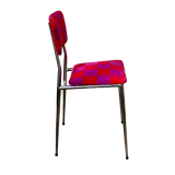 Duo of patchwork chairs checkerboard