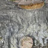 Concrete garden table