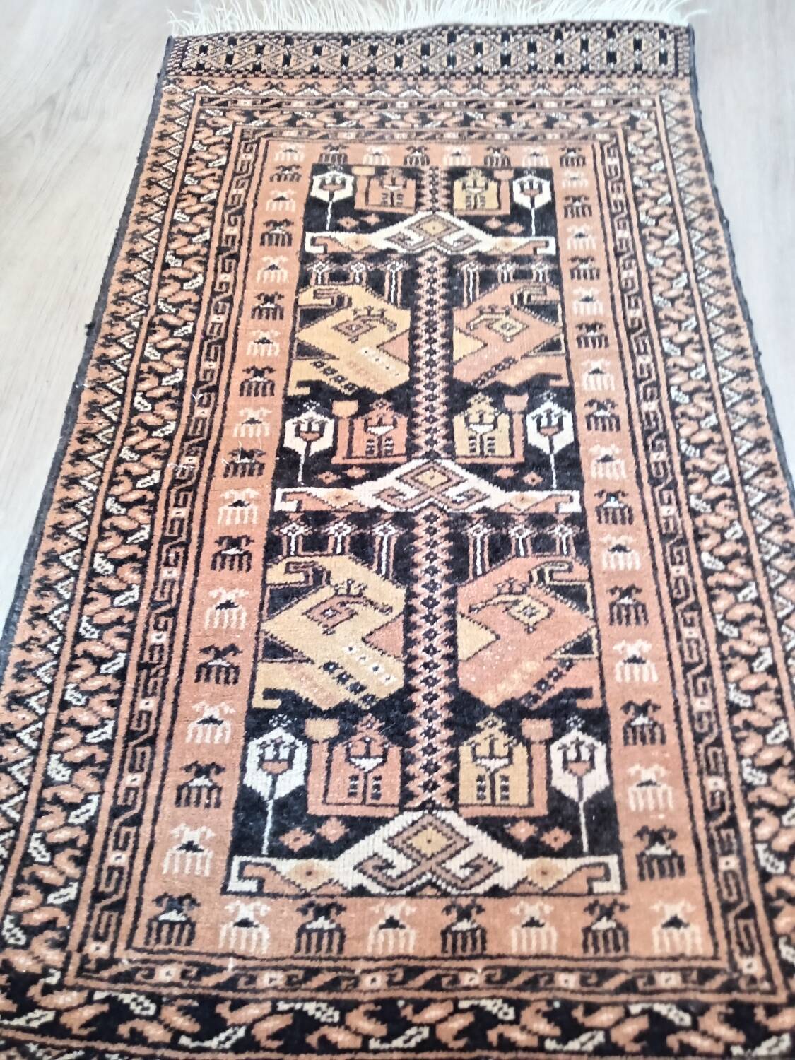Ancient Afghan prayer rug