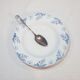 Set of 4 soup plates in Luneville earthenware model Luc, iron earth