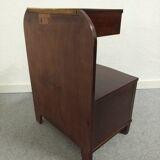 Art Deco mahogany bedside table