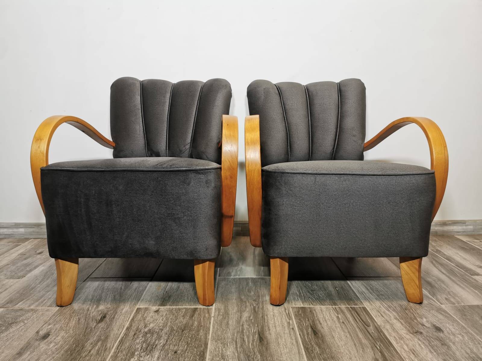 Armchairs by Jindřich Halabala, 1950s, Set of 2