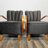 Armchairs by Jindřich Halabala, 1950s, Set of 2