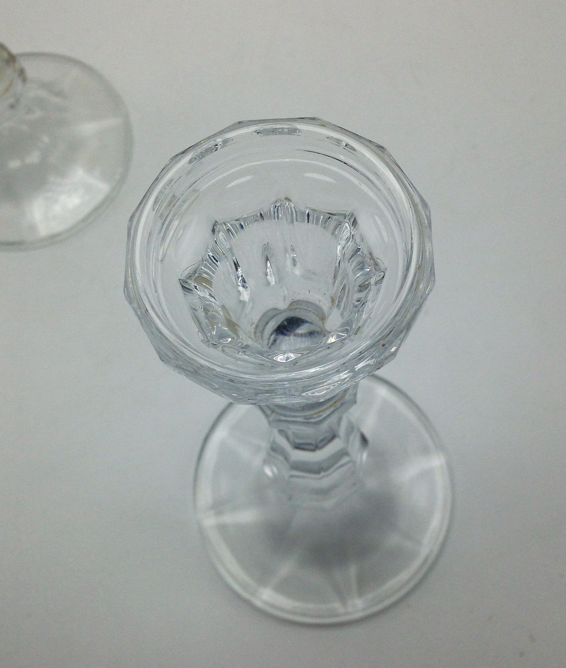 Pair of candlesticks in d'Arques crystal