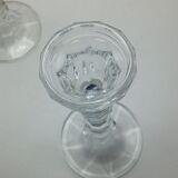 Pair of candlesticks in d'Arques crystal