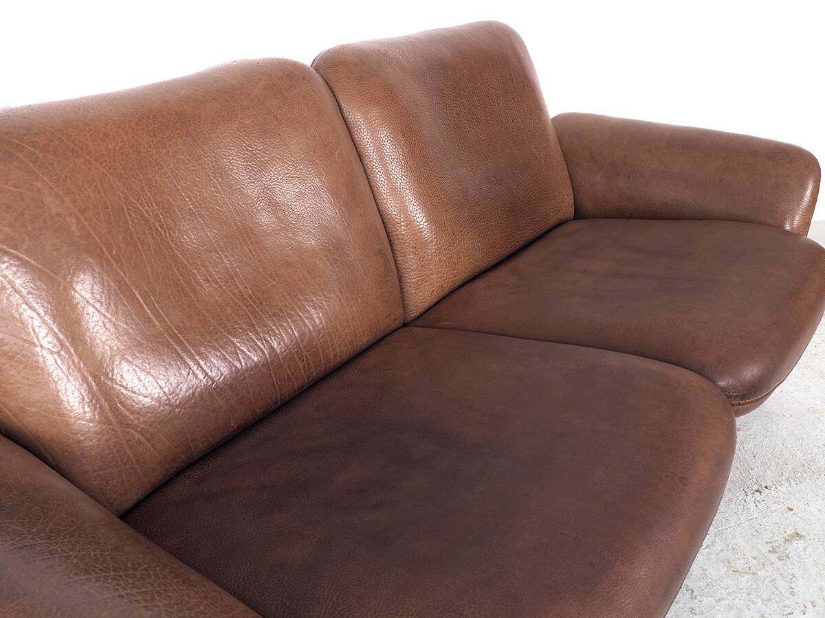 De Sede Brown Leather Ds 50 Sofa, 1970s