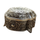Beautiful silver metal jewelry box
