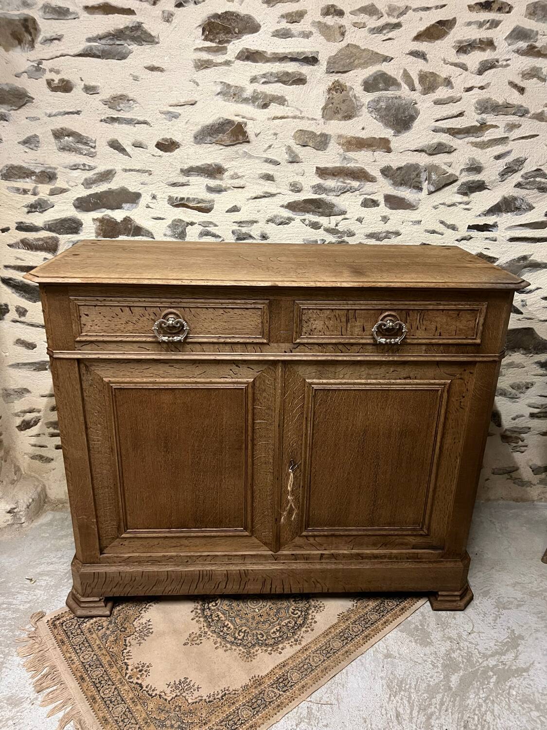 Antique solid wood sideboard