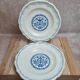 Pair of Gien plates model Rouen blue – classic decor