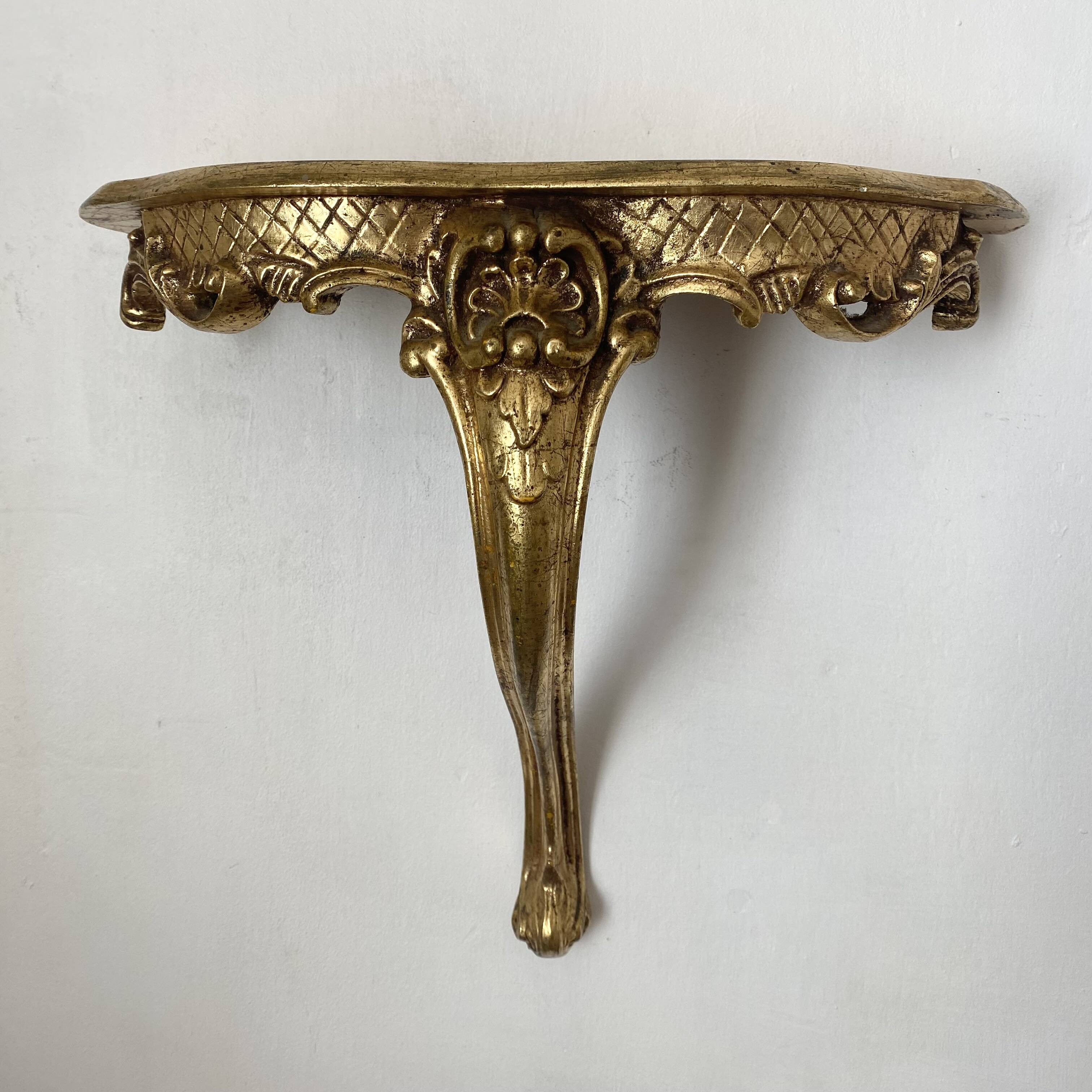 Rockery style wall console